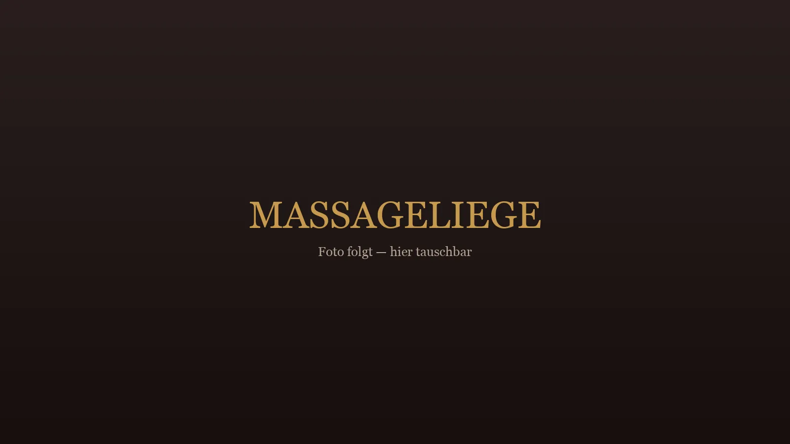 Massageliege